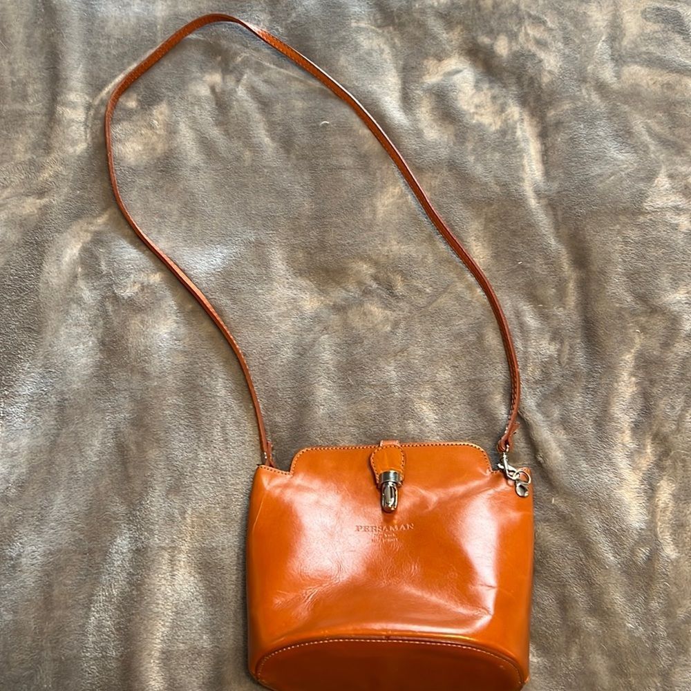 Persaman New York Orange Crossbody Bag